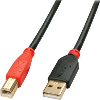 Lindy Кабел Lindy LNY-42762, от USB A(м) към USB B(м), 15m, черен (LNY-42762)