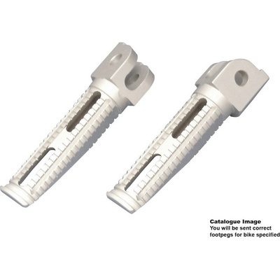 BikeTek Billet hliníkové Race stupačky spolujezdce pro Kawasaki FRK055AL