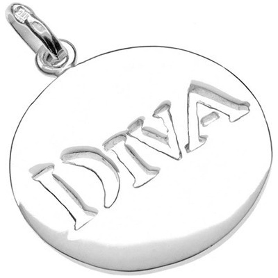 Šperky eshop Přívěsek ze stříbra 925 hladký lesklý kruh s výsekem DIVa 20 mm O14.11