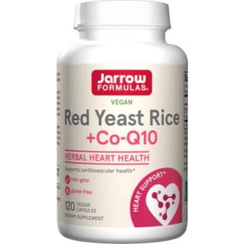 Jarrow Formulas Red Yeast Rice 1200mg + CoQ10 100mg - Мая от Червен Ориз + Коензим Q10 | 120 caps (8415)
