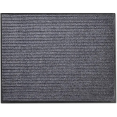 vidaXL Изтривалка за врата, сива, 90 x 120 см, PVC (241275)