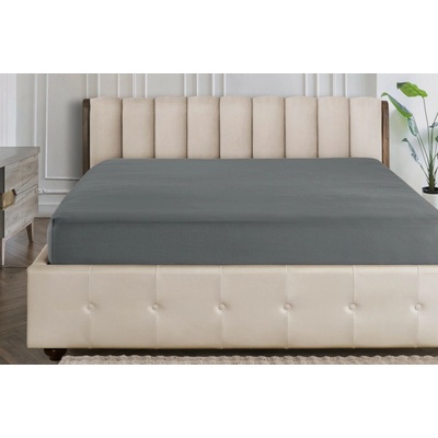 Klinmam Home Barevné napínací prostěradlo Jersey antracit 100x200