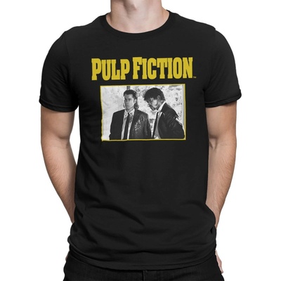 HYBRIS Мъжка тениска Pulp Fiction - Vince & Jules - Black - HYBRIS - PA-1-PF003-42075-BK
