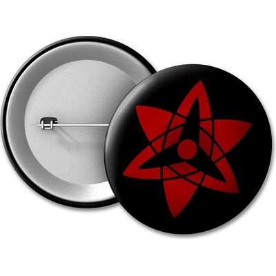 Naruto placka Eternal Mangekyo Sharingan Sasuke 50 mm