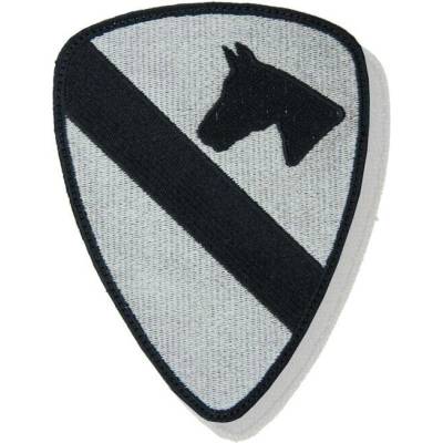 Nášivka: Divize jízdní 1. (First Cavalry) šedá | černá