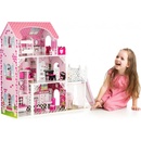 shumee drevený domček pre bábiky s LED svetlom 76 x 30 x 82 cm