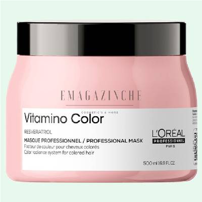 L'Oreal Professionnel Маска грижа за боядисана коса 500 мл. Serie Expert Vitamino Color Resveratrol Mask (093474636975679)