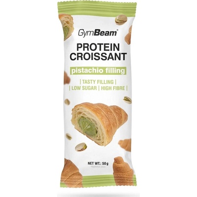 GymBeam Proteinový croissant s pistáciovou náplní pistácie 50 g – Sleviste.cz
