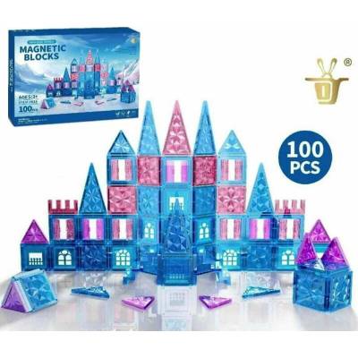 JOKO Magnetická Stavebnica Ľadový Zámok Princezny 100ks, modrá