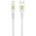 DeTech Кабел за данни DeTech DE-C36C, Type-C, 1.0m, White - 40193 (DE-40193)