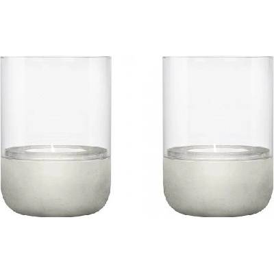 Set betonových svícnů CALMA Blomus 14 cm 2 ks šedé