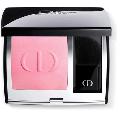 Dior Rouge Blush kompaktná lícenkaso štetcom a zrkadielkom 475 Rose Caprice Matte 6 g