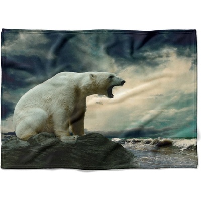 Impar fleece deka Lední medvěd Podšití beránkem NE 150x120