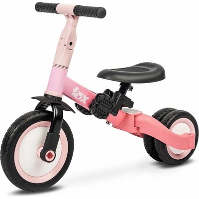 Toyz Multifunkční dětské odrážedlo, kolo 4v1 Fox - růžové