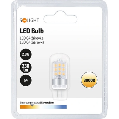 Solight žárovka LED G4 2,5W bílá teplá