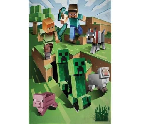 MINECRAFT fleecová deka