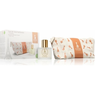 Sophie La Girafe Sophie La Girafe kozmetická taška + Sophie La Girafe Eau de Soin Parfumee pleťová voda s parfumáciou 50 ml
