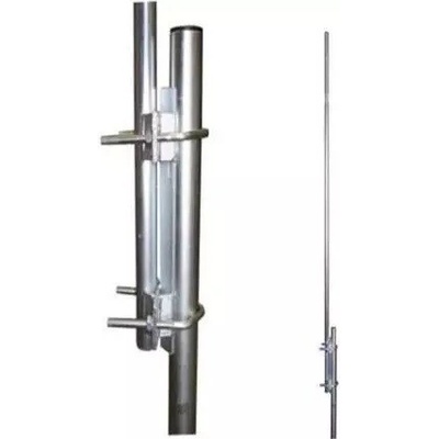 Nástavec na stožár 2m p.3,5cm s vinklem a dvěma třmeny, rozteč 100mm; PN2M352VR100 – Sleviste.cz