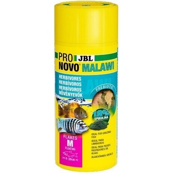 JBL Храна на люспи за цихлиди JBL PRONOVO MALAWI FLAKES M 250ml (J3120818)