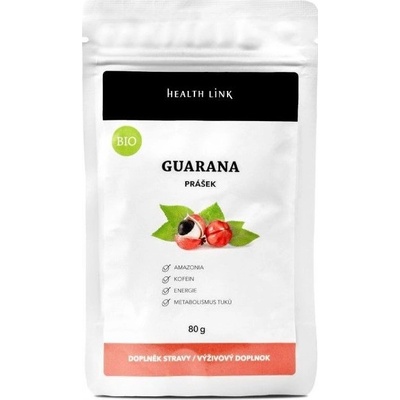 Health Link Guarana prášek BIO 80 g