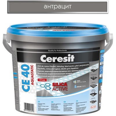 CERESIT ФУГА АКВАСТАТИЧНА СЕ40 5кг АНТРАЦИТ (2164856, 3047161)