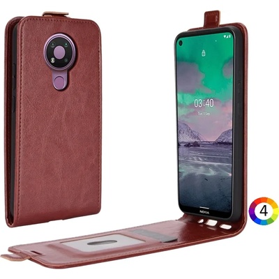Nokia 3.4 Флип Кожен Калъф и Протектор
