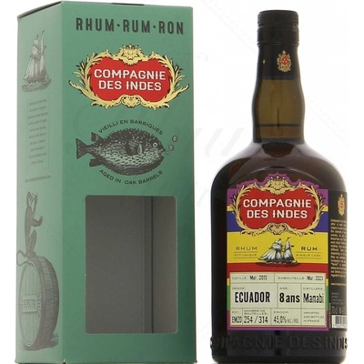 Compagnie des Indes Ecuador 8 45% 0,7 l (karton)