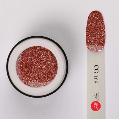 Laif Třpytivý měděný uv led gel CG 162 Diamond Rame 6 ml