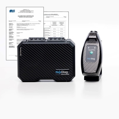 NexDiag NexPTG PRO Carbon & Certificate - Професионален сертифициран дебеломер за боя (4458)