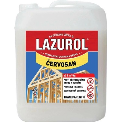 Lazurol červosan na hubení červotočů, 5 l
