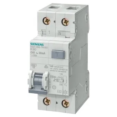 Siemens 5SU1356-6KK20 A 30MA 6KA 1+N-P B 20A прекъсвач (5SU1356-6KK20)