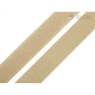 Suchý zips šírka 20 mm béžová