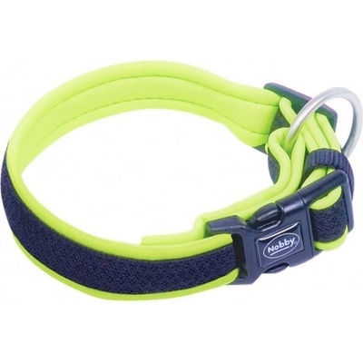 Nobby Нашийник за куче nobby mesh preno, мрежа, найлон с неопренова подплата, дебелина 15-20 мм, дължина 25-35 см - неон жълт, Германия - 80541-24