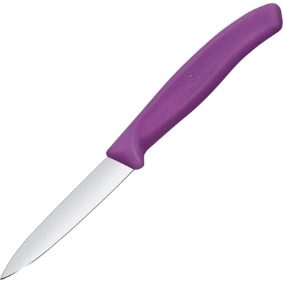 Victorinox Nôž na ovocie a zeleninu, 8 cm, rovný, hladká čepeľ, špicatý, fialový 6.7605.C1
