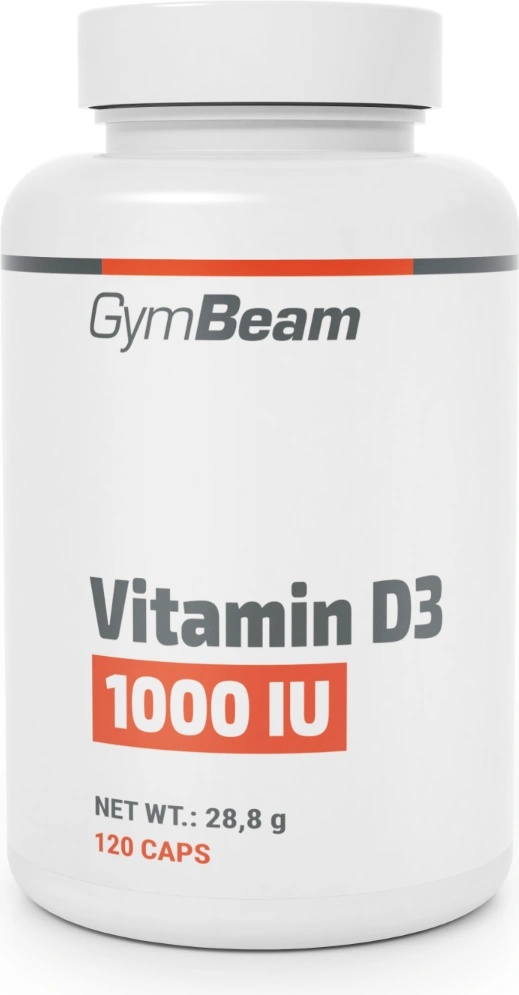 GymBeam Витамин D3 1000 IU 120 капс неовкусено