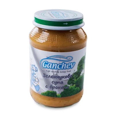 Ганчев пюре Зеленчукова супа с броколи 8 месеца +