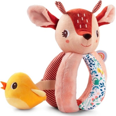 Lilliputiens Rattle with Handles Stella and Bird hrkálka