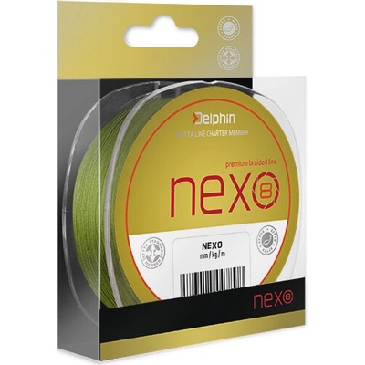 Delphin šnúra Nexo 8 Green 0,25mm 18,9kg 130m