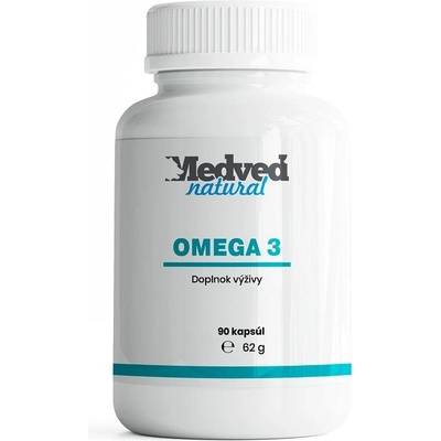 Medveď natural Omega 3 rybí olej 90 kapsúl