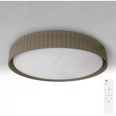 Brilagi - Димируемо таванно осветително тяло LUCIA LED/48W/230V Ø 41 см тауп + дистанционно управление (BG3485)