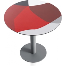 Diabla abstrakt Mona column leg bar table red