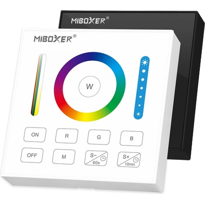LED Solution Mi-Light RF Nástěnný dálkový ovladač pro RGB+RGBW+CCT LED pásky, 1-kanálový Barevná varianta patice: Bílá B0