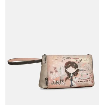 Anekke компактна дамска чанта с интересна щампа от колекция peace & love