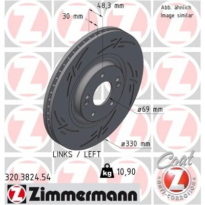 Brzdový kotúč ZIMMERMANN 320.3824.54 (320382454)