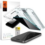 Spigen GLAS. TR „EZ FIT закалено защитно стъкло iPhone 15 Plus Privacy (AGL07119)