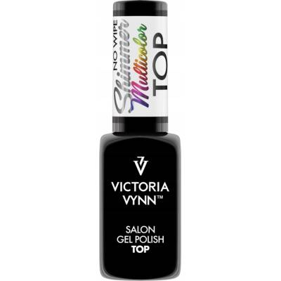 Vrchní lak na nehty hybridní Victoria Vynn Multicolor 8 ml s třpytkami