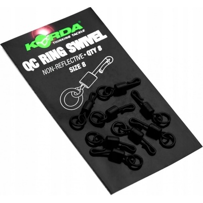 Korda Rýchlovýmenný Obratlík Quick Change Ring Swivel veľ.8 8 ks