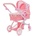 Baby Mix Кукленска количка 2в1 Baby Mix Sophie розова (56089)