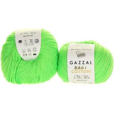Gazzal Baby Cotton 3427 neon zelená
