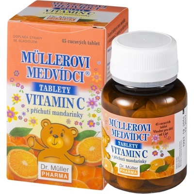 Dr. Müller Medvede mandarínka s vitamínom C 45 cmúľaciech tabliet